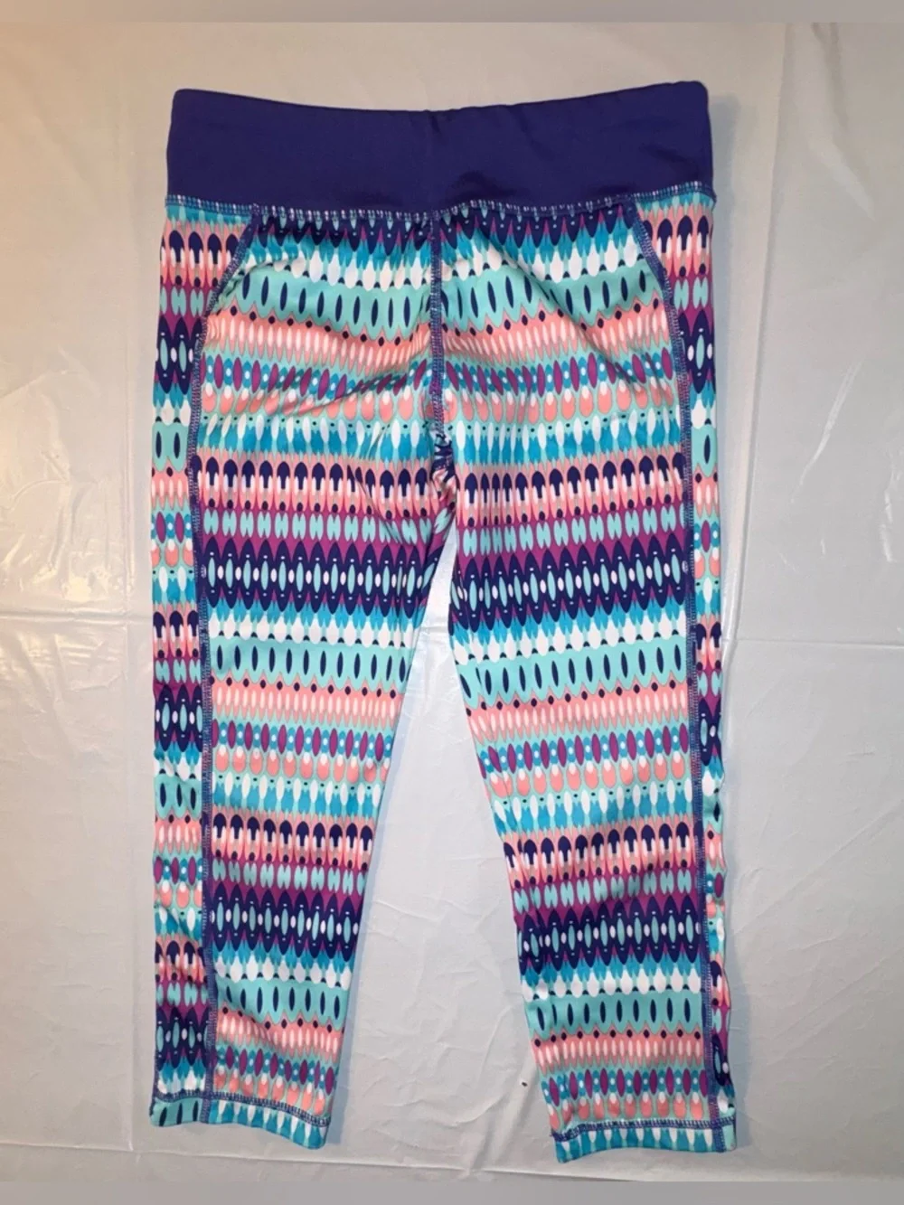 Bundle of Floral & Ombre Floaty Dress, Capri Leggings, 2 Tees, & Shorty Pajamas